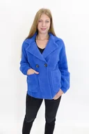 Moda i Uroda OUTLET - Kurtka Żakiet z Alpaki Zapinany na Guziki Chabrowa UNI - miniaturka - grafika 1