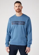 Bluzy męskie - Męska bluza nierozpinana Wrangler SEASONAL CREW XXL - miniaturka - grafika 1