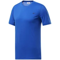 Koszulki męskie - Koszulka męska Reebok FP9095 WOR COMM SS TECH Niebieska - miniaturka - grafika 1