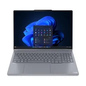 Laptopy - Lenovo ThinkBook 16p G6 ADR AMD Ryzen™ 9 8940HX Laptop 40,6 cm (16") WQXGA 32 GB DDR5-SDRAM 1 TB SSD NVIDIA GeForce RTX 5060 Wi-Fi 7 (802.11be) Windows 11 Pro Niemiecki Szary - miniaturka - grafika 1