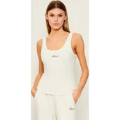 Koszulki i topy damskie - Karl Lagerfeld Polarowy top | Slim Fit - miniaturka - grafika 1