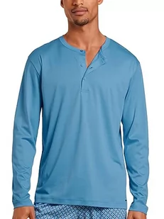 CALIDA RMX Sleep Leisure T-shirt męski, niebieski azurit Blue, Standard, Azurit Blue, 50 - Koszulki męskie - miniaturka - grafika 1
