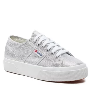 Tenisówki Superga 2740 Grey Silver 031 - Trampki damskie - miniaturka - grafika 1