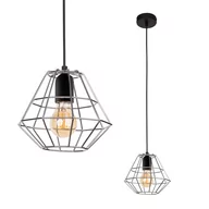 Lampy sufitowe - Lampa wisząca z chromowanym kloszem TK 791 z serii DIAMOND - miniaturka - grafika 1