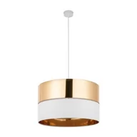 Lampy sufitowe - Hilton lampa wisząca 1-punktowa biała/złota 4771 - miniaturka - grafika 1