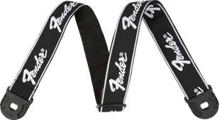 Fender Quick Grip Locking End Strap Black with White Running Logo 2&quot; - Inne akcesoria gitarowe - miniaturka - grafika 1
