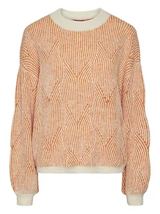 Pieces Sweter w kolorze pomarańczowym - Swetry damskie - miniaturka - grafika 1