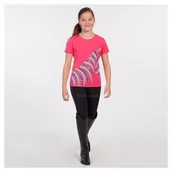 Koszulki jeździeckie - Anky  Technical Casual Koszulka dziecięca z nadrukiem ATK161302 - ANKY - azalea - miniaturka - grafika 1