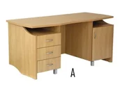 Meble do szkół i przedszkoli - Biurko szkolne/gabinetowe Zbyszek A  1600x700 mm - miniaturka - grafika 1