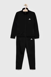 Dresy i komplety dla dziewczynek - Adidas dres dziecięcy G BL kolor czarny - adidas - grafika 1