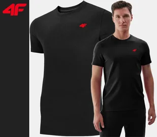 Koszulka Męska 4f T-shirt Bawełniany Podkoszulek Sportowy Co Dzień 1887 L - Koszulki męskie - miniaturka - grafika 1