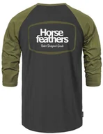 Koszulki męskie - t-shirt HORSEFEATHERS BRONCO RAGLAN T-SHIRT Loden Green - miniaturka - grafika 1