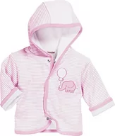 Kurtki i płaszcze dla dziewczynek - Schnizler Dziecięca kurtka, ze 100% bawełny, wygodna, miękka kurtka dziecięca z kapturem, z motywem słonia, różowy (Rosa 14), 74 cm - miniaturka - grafika 1