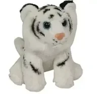 Maskotki i pluszaki - Tygrys biały siedzący 14cm Dubi - miniaturka - grafika 1