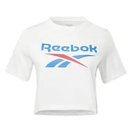Koszulki i topy damskie - Reebok Damska koszulka Identity Crop, żółta, XS, ŻÓŁTY, L - miniaturka - grafika 1