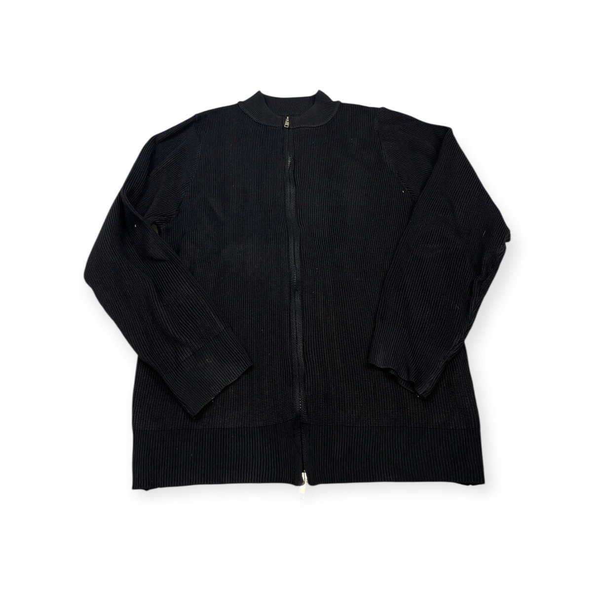 Sweter / bluza Old Money czarna na zamek - rozmiar M