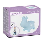 Skoczki dla dzieci - TOOTINY Skoczek krówka niebieska karton GXP-711688 - miniaturka - grafika 1