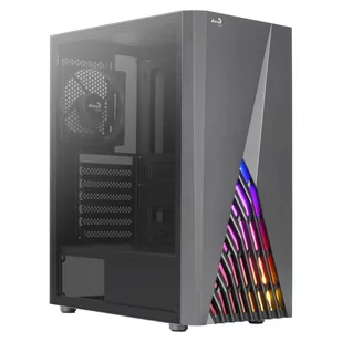 AEROCOOL PGS DELTA-A-BK-v1 RGB czarna - Obudowy komputerowe - miniaturka - grafika 1