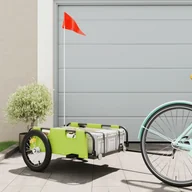 Przyczepki rowerowe - Przyczepka rowerowa, zielona, tkanina Oxford i żelazo Lumarko! - miniaturka - grafika 1
