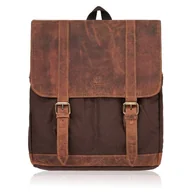 Plecaki - Plecak męski brązowy vintage PAOLO PERUZZI T-29-BR - miniaturka - grafika 1