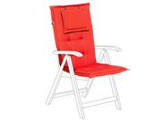 Pokrowce na meble - Beliani Poducha na krzesło TOSCANA jasnoczerwona - miniaturka - grafika 1