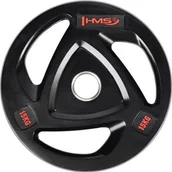 Pozostały sprzęt siłowy - HMS TOX15 CZARNY TALERZ OLIMPIJSKI OGUMOWANY 15 KG - miniaturka - grafika 1