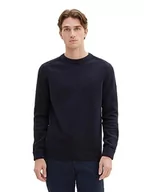 Swetry męskie - TOM TAILOR sweter męski, 10668 - Sky Captain Blue, L - miniaturka - grafika 1