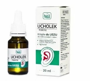 PROLAB UCHOLEK FORTE Krople do uszu 20 ml - Wzrok i słuch - miniaturka - grafika 1