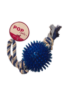 Zabawki dla psów - POP PETS Piłka jeżowiec na sznurku, 25cm, mix kolorów [06430] - miniaturka - grafika 1