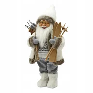 Ozdoby bożonarodzeniowe - Figurka Mikołaj z nartami wys. 45 cm Boże Narodzenie - miniaturka - grafika 1