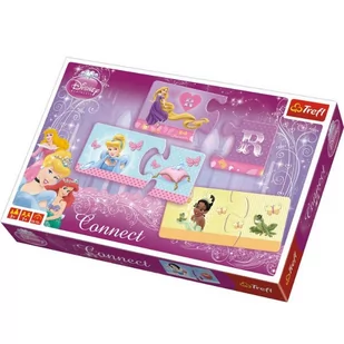 Trefl Connect Princesses Połącz księżniczki 00762 - Gry planszowe - miniaturka - grafika 1