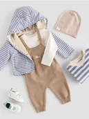 Komplety dla niemowląt - Reserved - Bawełniany komplet - brązowy - miniaturka - grafika 1