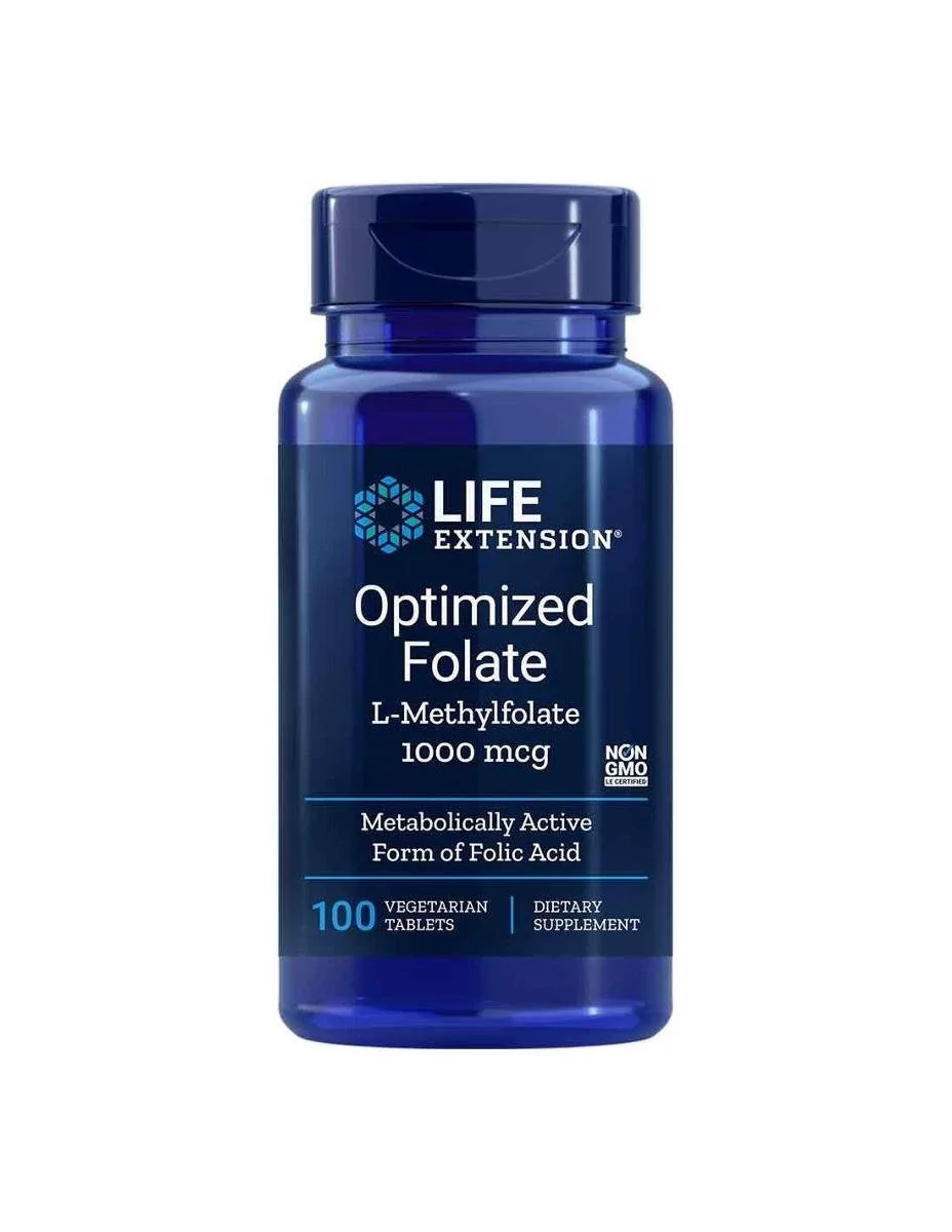 Life Extension Kwas foliowy - Optimized Folate (100 tabl.)