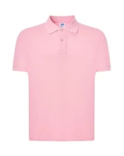 Koszulka polo medyczna męska różowa M - Odzież medyczna - miniaturka - grafika 1