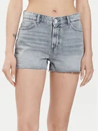 Spodenki damskie - ONLY Szorty jeansowe Jaci 15314427 Szary Loose Fit - miniaturka - grafika 1