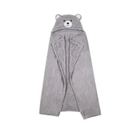 Koce i narzuty dla dzieci - Koc z kapturem LEO, 100 x 75 cm - miniaturka - grafika 1