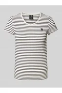 Koszulki i topy damskie - T-shirt z wyhaftowanym logo - G-Star Raw - miniaturka - grafika 1