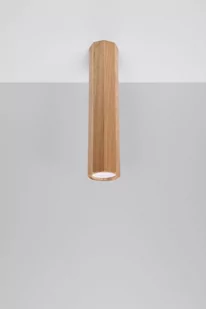 Sollux Lighting Plafon ZEKE 30 dąb PEACH PUFF - Oprawy, klosze i abażury - miniaturka - grafika 1