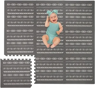 Mata piankowa Puzzle dla dzieci składana kojec do zabawy 150cm - Maty piankowe - miniaturka - grafika 1