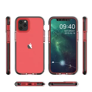 Spring Case pokrowiec żelowe etui z kolorową ramką do iPhone 12 mini miętowy - Etui i futerały do telefonów - miniaturka - grafika 2