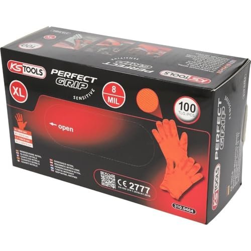KS Tools 310.0464 rękawice nitrylowe, XL, opakowanie 100 sztuk
