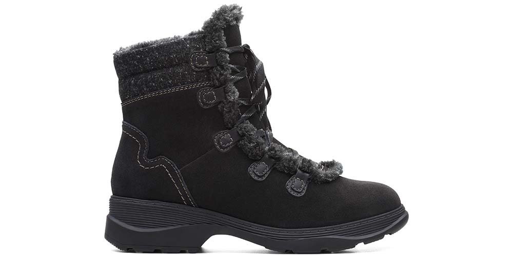 Śniegowce Clarks Aveleigh Edge czarne skóra 39