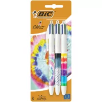 BIC Długopis 4 Colours Message Tie Dye 3szt - Długopisy - miniaturka - grafika 1
