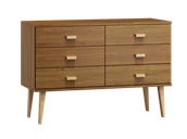 Dom i wnętrze OUTLET - OUTLET - Komoda sosnowa drewniana Venuci nr2 175 cm 3s DĄB - miniaturka - grafika 1