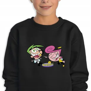 Bluza Dziecięca Czarna Cosmo&Wanda Wróżkowie Chrzestni Wz -104 Cm (3-4) - Bluzy dla dziewczynek - miniaturka - grafika 1
