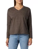 Bluzy damskie - TOM TAILOR Bluza damska, 32409 - Navy Blush Check Ck, XXL - miniaturka - grafika 1