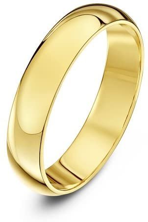 Theia Unisex Yellow Gold Ring 14 ct (585) Size 61 (19.4)