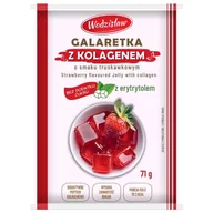 Galaretki - Galaretka o Smaku Truskawkowym z Dodatkiem Hydrolizowanego Kolagenu Wodzisław, 71g - miniaturka - grafika 1