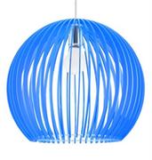 Lampy sufitowe - Candellux HAGA LAMPA WISZĄCA 1X60W E27 36X36X110 NIEBIESKI - miniaturka - grafika 1