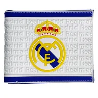 Portfele - Portfel Rozkładany Real Madryt Fc Biało Niebieski Gumowy - miniaturka - grafika 1